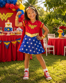 Vestido Super-Heroína Infanti
