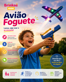 Avião Foguete™ Lançador com Luz LED