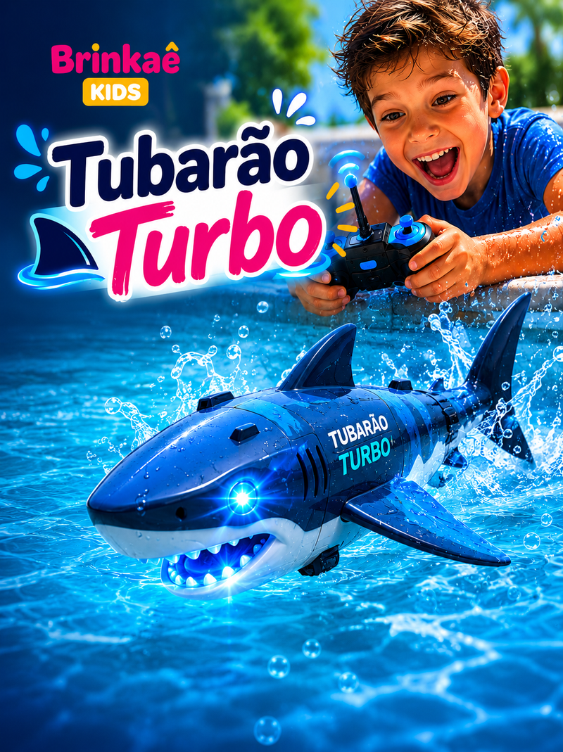 Tubarão Turbo - Controle Remoto com Luz
