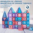 Brinquedo de Construção Magnético - Kit com 104 peças